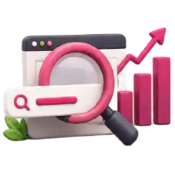 Creación de contenido SEO con documento, imagen y lápiz enfocado en posicionamiento y conversión