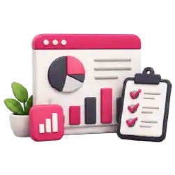 Análisis de datos SEO con gráfica de barras y crecimiento para toma de decisiones estratégicas