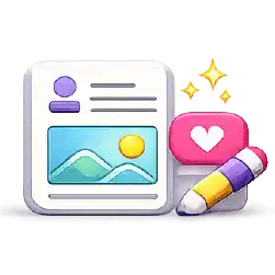 Tarjeta de reseña con estrellas y elementos de confianza, símbolo de prueba social