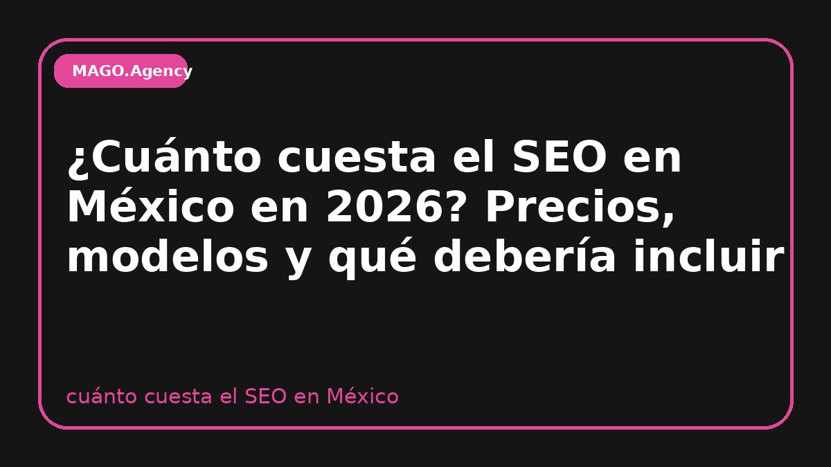 cuánto cuesta el SEO en México