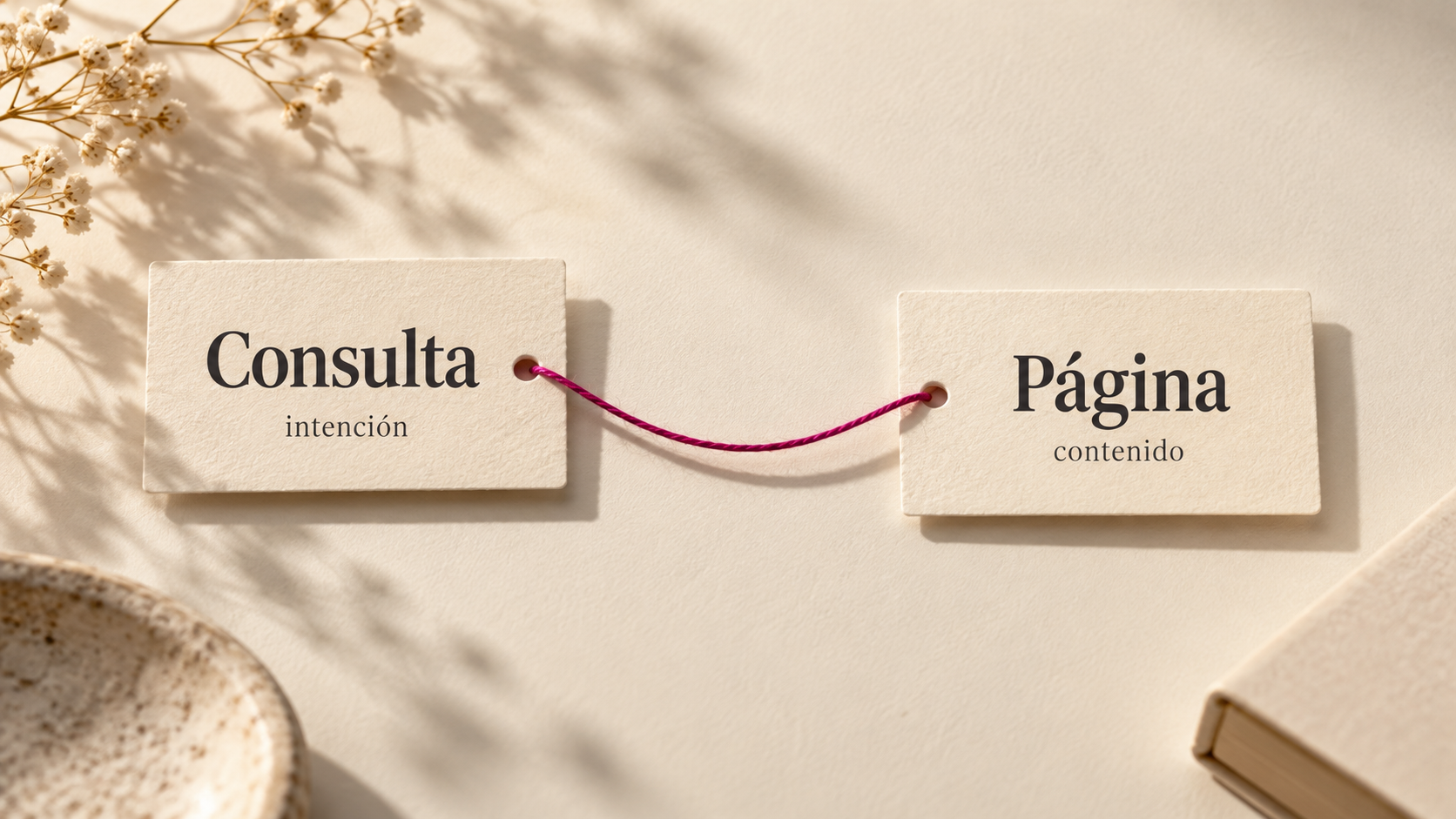 Tarjetas editoriales que conectan una consulta de búsqueda con la página y el contenido correctos
